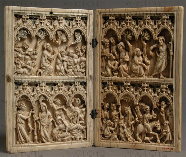 Diptych with Scenes from the Life of Christ, French, 14th century.