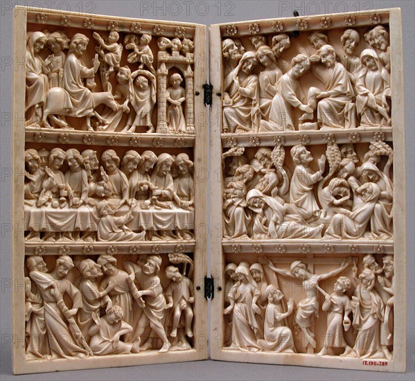 Diptych with Scenes from Christ's Passion, French, ca. 1350.