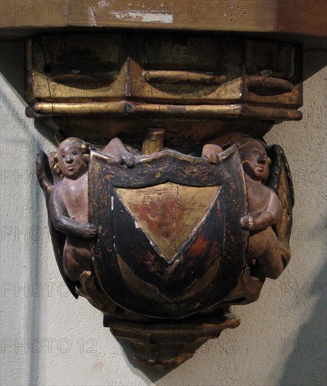 Corbel with Angels, French, late 15th century.