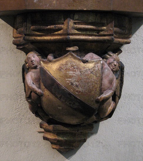 Corbel with Angels, French, late 15th century.