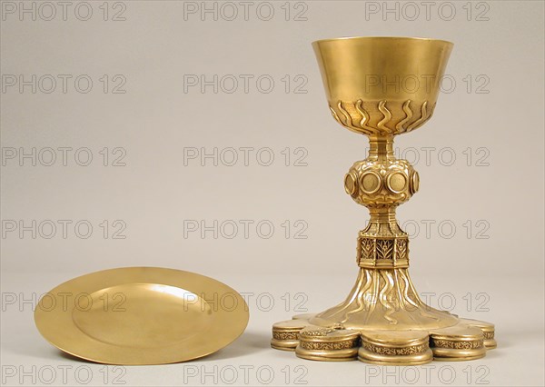 Chalice and Paten, French, early 20th century (original dated 1555).
