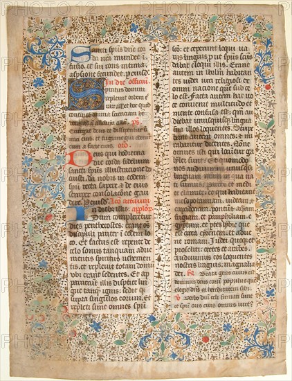 Manuscript Leaf from a Missal, French, mid-15th century.