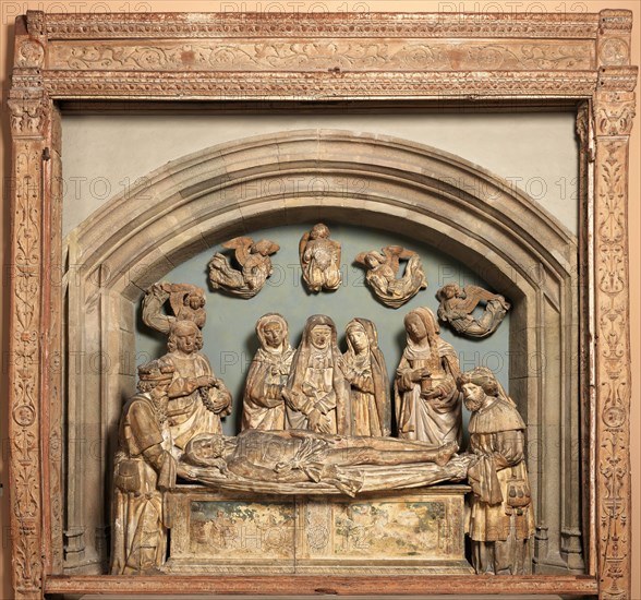 Wooden Frame from an Entombment Group, French, 16th century or later.