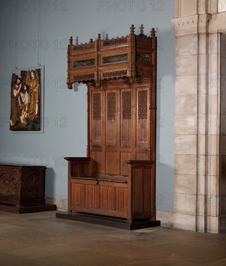 Canopied Seat, French, ca. 1500.