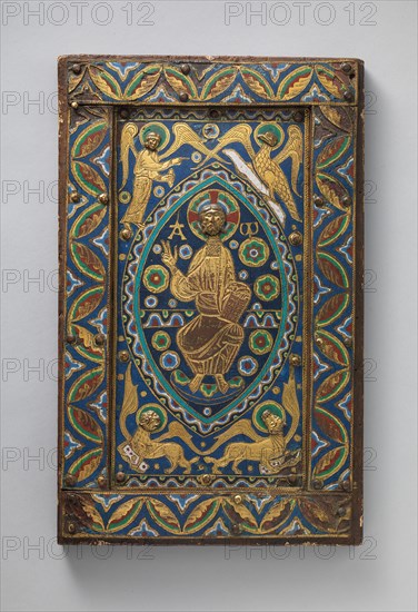 Book-Cover Plaque with Christ in Majesty, French, ca. 1210-20.