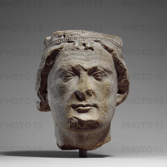Head of a King, French, ca. 1220-30.