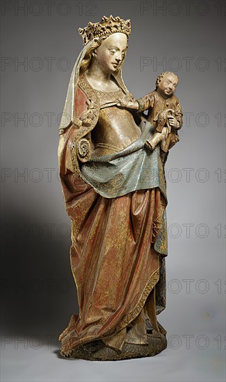Virgin and Child with Bird, French, mid-15th century.