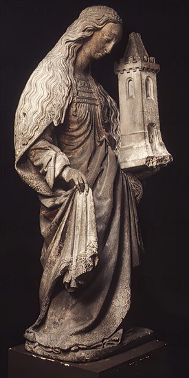 Saint Barbara, French, 16th century.
