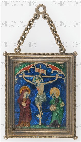 Pendant with the Crucifixion, French (?), 14th century.