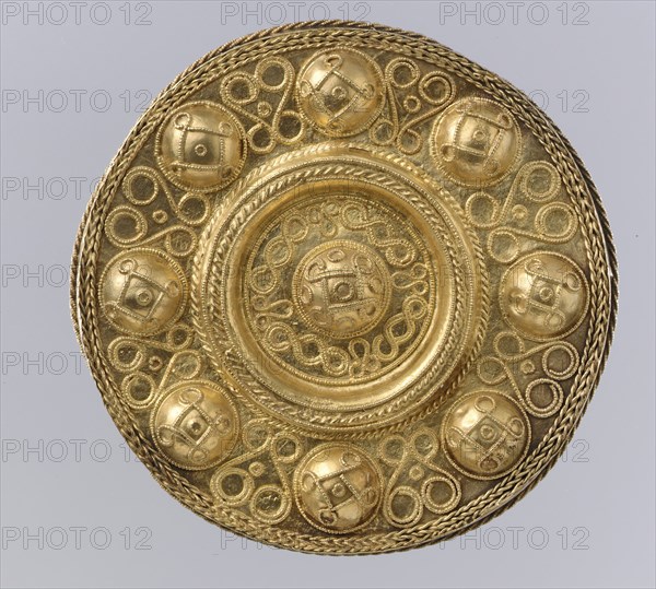 Disk Brooch, Langobardic, ca. 600.