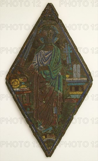 Plaque with Christ as Mediator, Mosan, 1150-60.