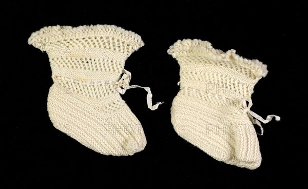 Bootees, American, 1840-60.