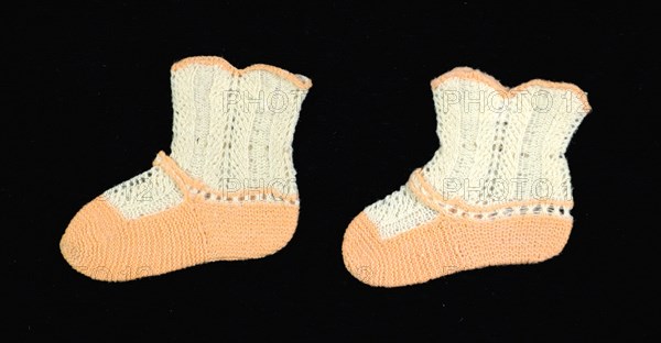 Bootees, American, 1840-60.