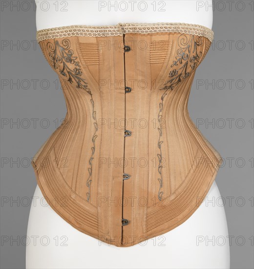 Corset, American, 1885-87.