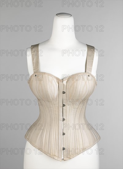 Corset, American, 1889-91.