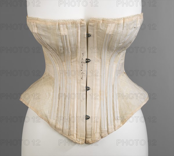 Corset, American, ca. 1872.