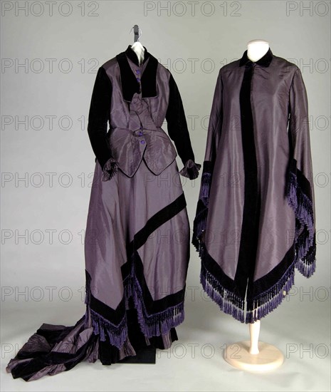 Dinner ensemble, American, 1876.