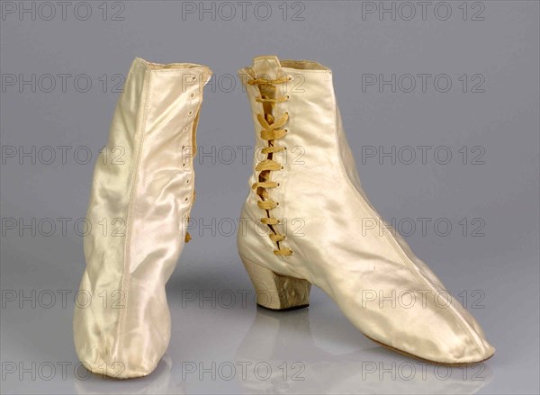 Evening boots, American, 1760-80.