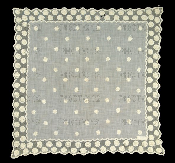 Handkerchief, American, second quarter 19th century.