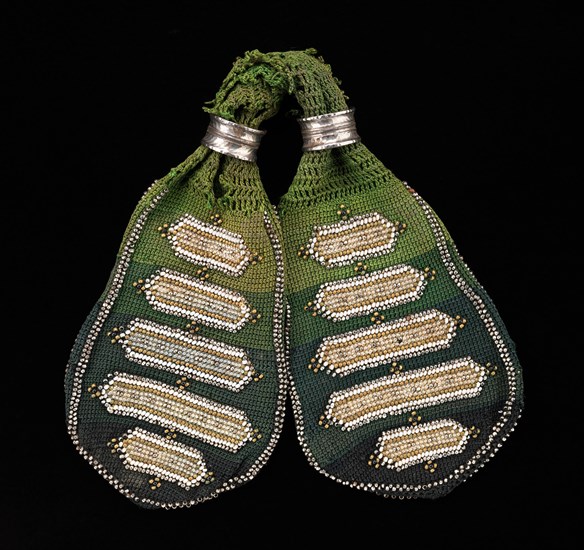 Miser's purse, American, 1840-60.