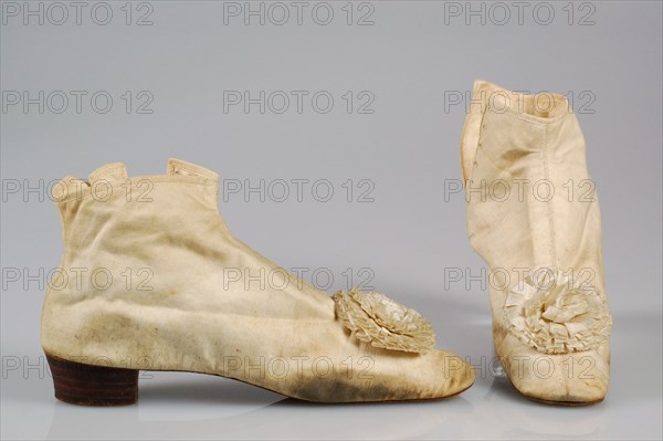 Walking boots, American, 1855-65.