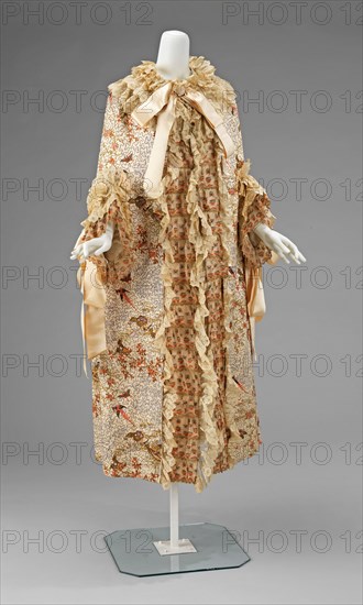 Evening cloak, French, 1885-89.