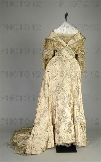 Evening dress, French, 1883-96.