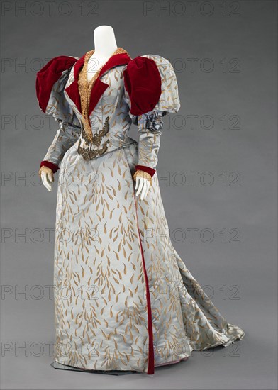 Evening ensemble, French, 1893.