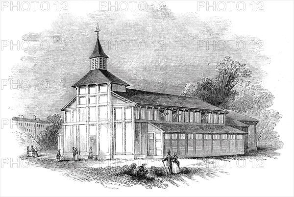 Temporary church, Kentish Town, 1844. Creator: Unknown.