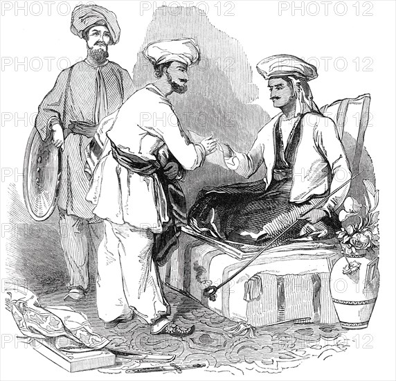 Bokhara chief giving audience, 1844. Creator: Unknown.