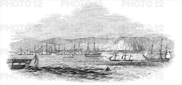 French fleet off Tangier, 1844. Creator: Unknown.