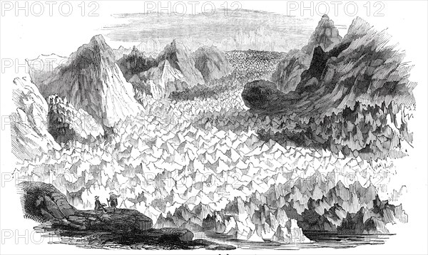 The great glacier of Lauteraar, 1844. Creator: Unknown.
