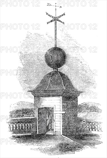 The Time Ball, Royal Observatory, Greenwich, Fig. 2, 1845. Creator: Unknown.