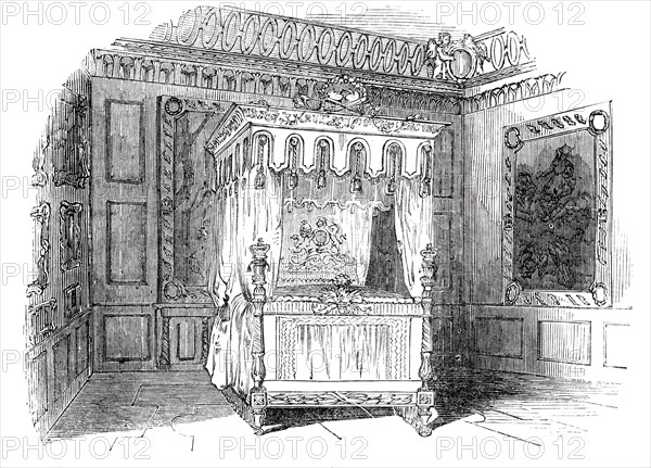 Her Majesty's State Bed, Burghley, 1844. Creator: Unknown.