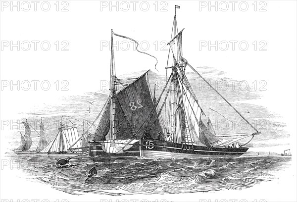 Barking fishing boats, 1844. Creator: Unknown.