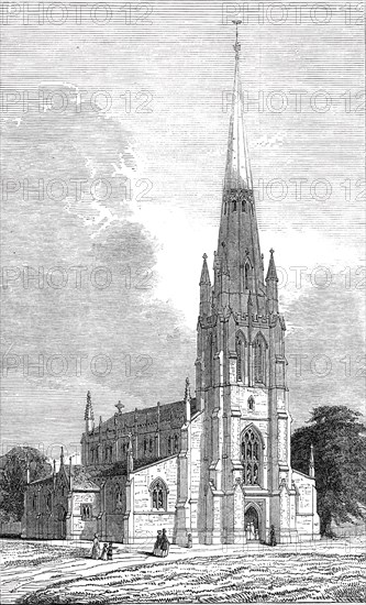 St. Mary's New Church, Herne Hill, 1844. Creator: Unknown.