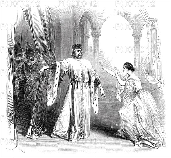 Scene from Balfe's new opera of "The Daughter of St. Mark", at Drury Lane Theatre, 1844. Creator: Unknown.