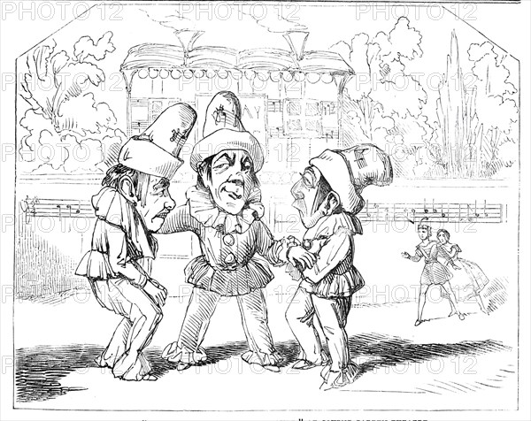 Scene from "Harlequin Crotchet and Quaver", at Covent Garden Theatre, 1844. Creator: Unknown.