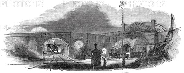Junction of the Great Western Railway with the London Branch, 1844. Creator: Unknown.