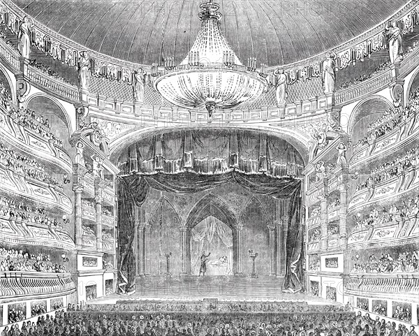 English theatricals at Paris - the Salle Ventador, 1844. Creator: Unknown.