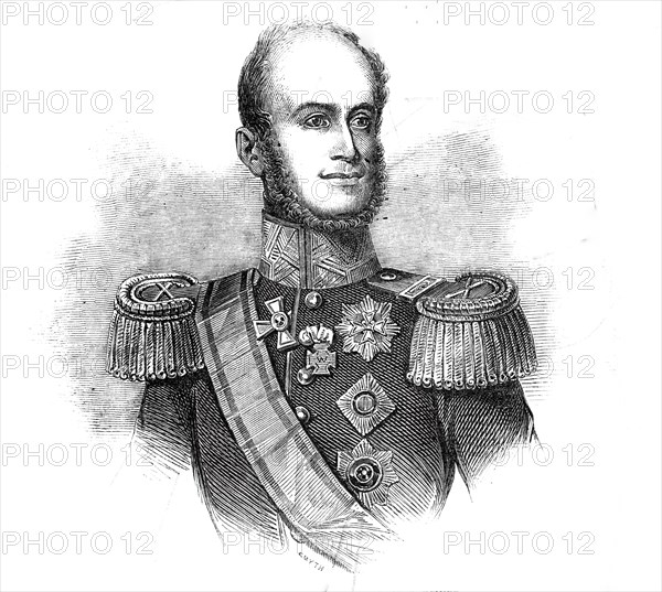 His Majesty the King of Holland, drawn by Baugniet, 1845. Creator: Unknown.