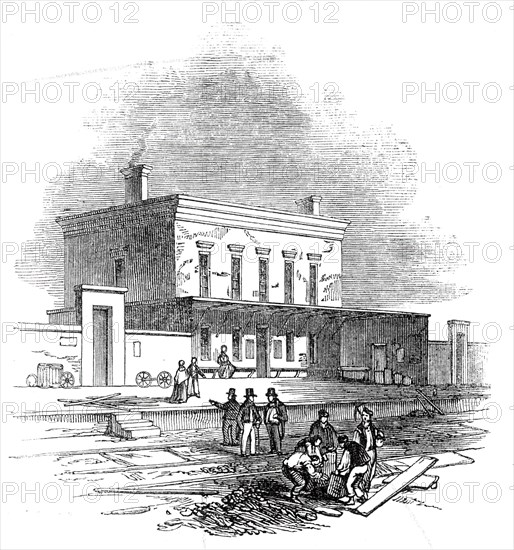 Chesterford Station, 1845. Creator: Unknown.