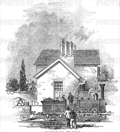 Elsenham Station, 1845. Creator: Unknown.