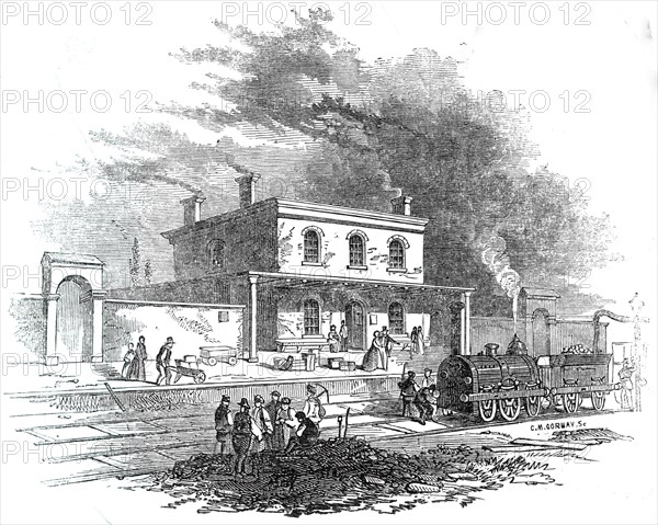 Wendon Station, 1845. Creator: Unknown.