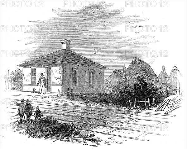Ickleton Station, 1845. Creator: Unknown.