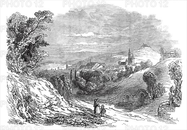 Coburg - from His Royal Highness Prince Albert's drawing, 1845. Creator: W. J. Linton.