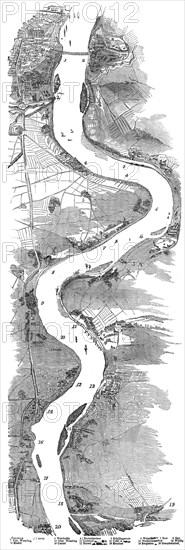Panorama of the Rhine, 1845. Creator: Unknown.