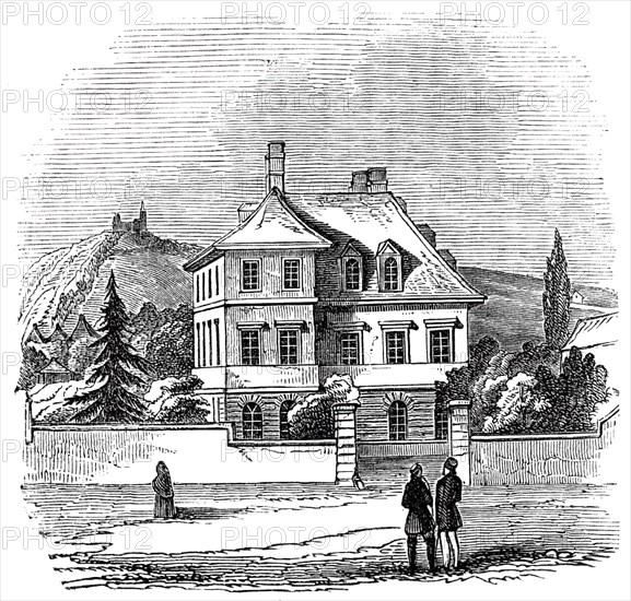 Prince Albert's Residence, at Bonn, 1845. Creator: Unknown.