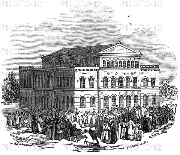 The Theatre, Coburg, 1845. Creator: Ebenezer Landells.