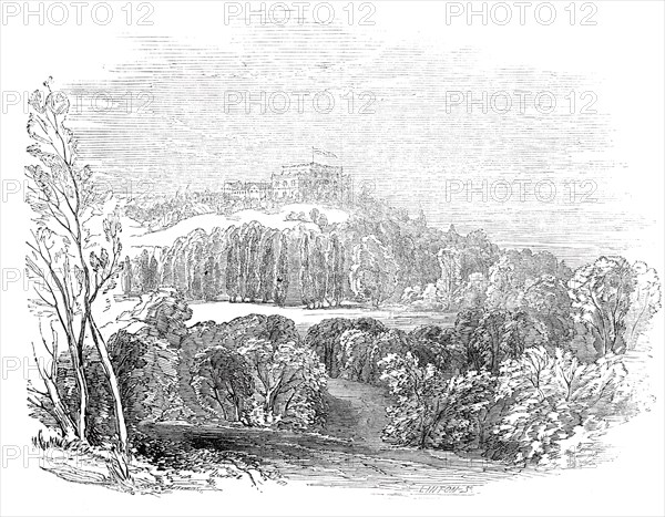 Summer Palace at Wurtemburg - from His Royal Highness Prince Albert's drawing, 1845. Creator: W. J. Linton.